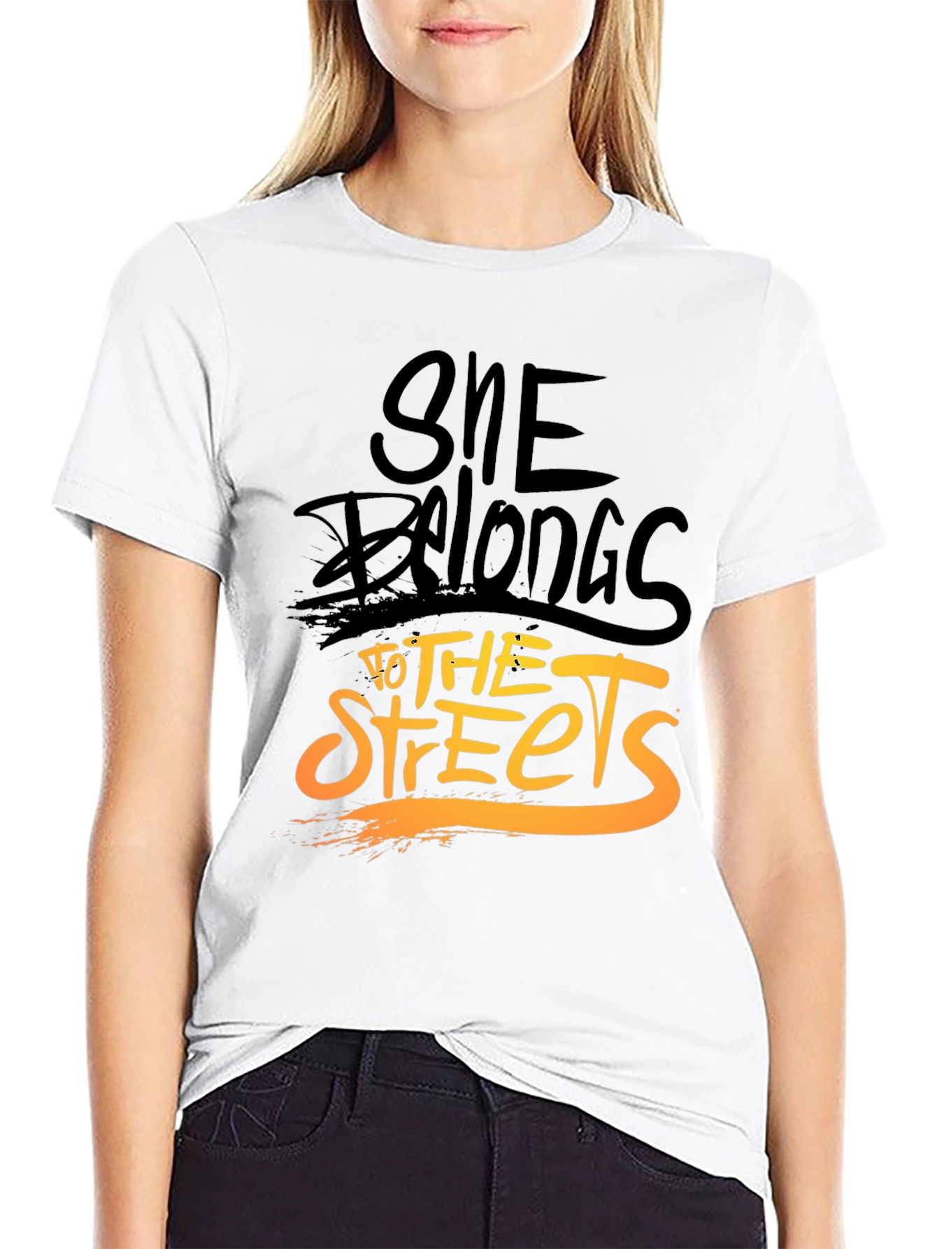 She Belongs to the Streets Graphic Tee