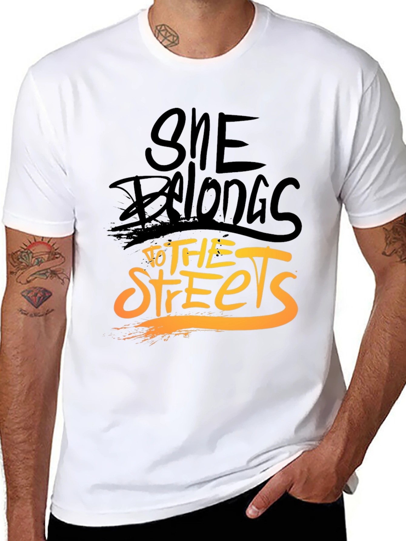 She Belongs to the Streets Graphic Tee