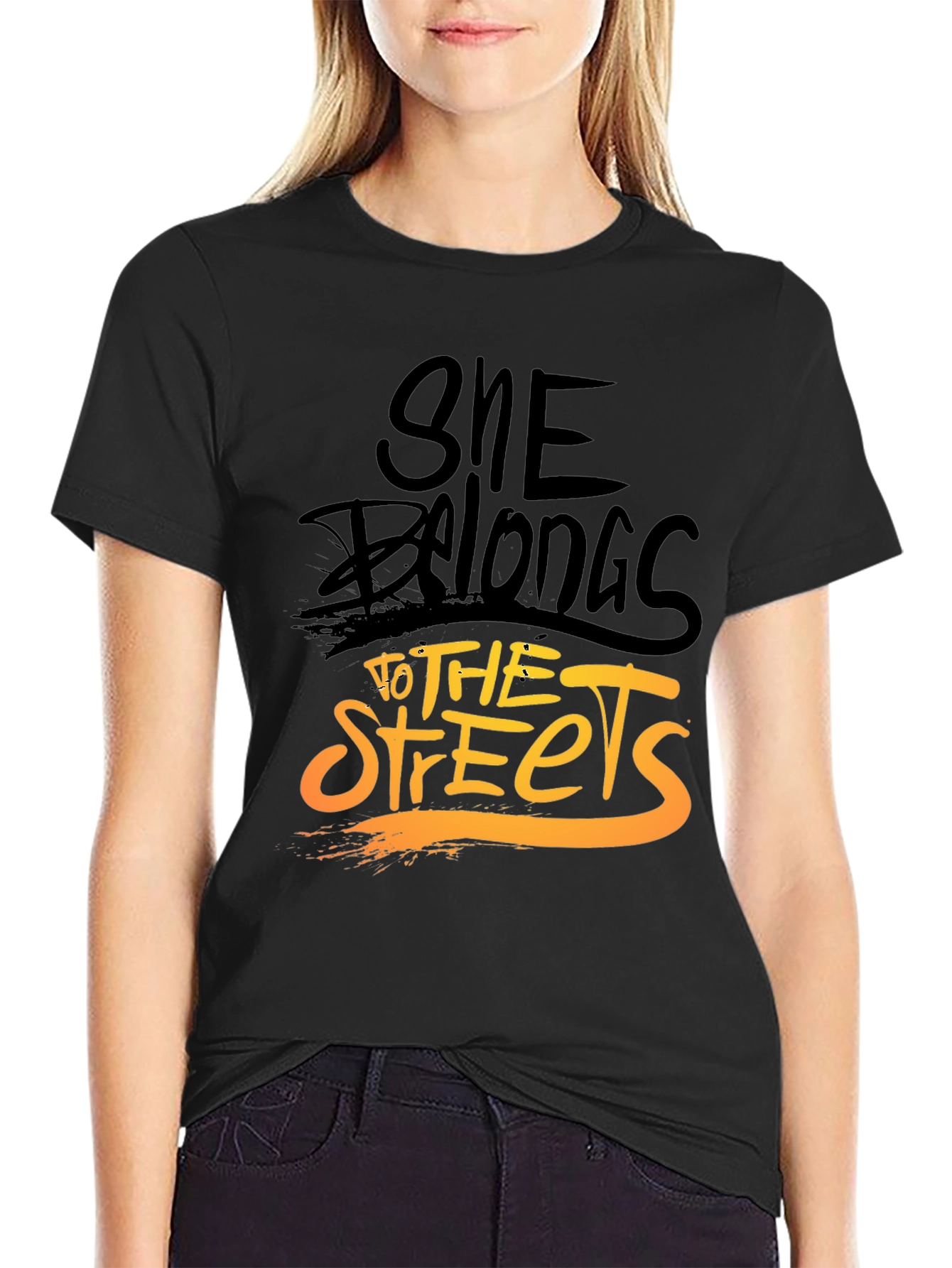 She Belongs to the Streets Graphic Tee
