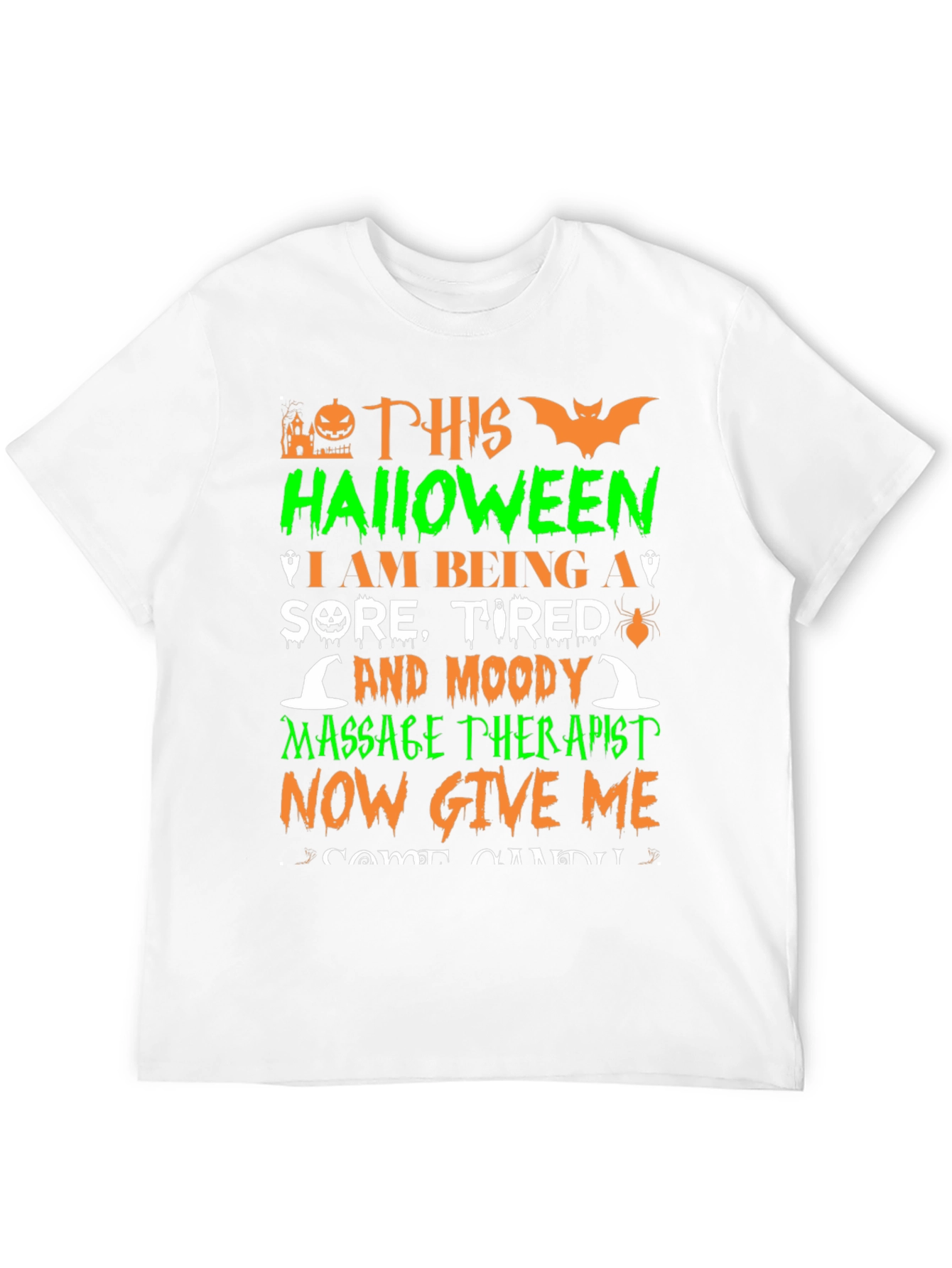 Halloween Massage Therapist Graphic T-Shirt