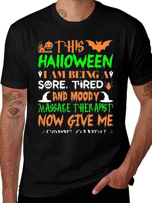 Halloween Massage Therapist Graphic T-Shirt