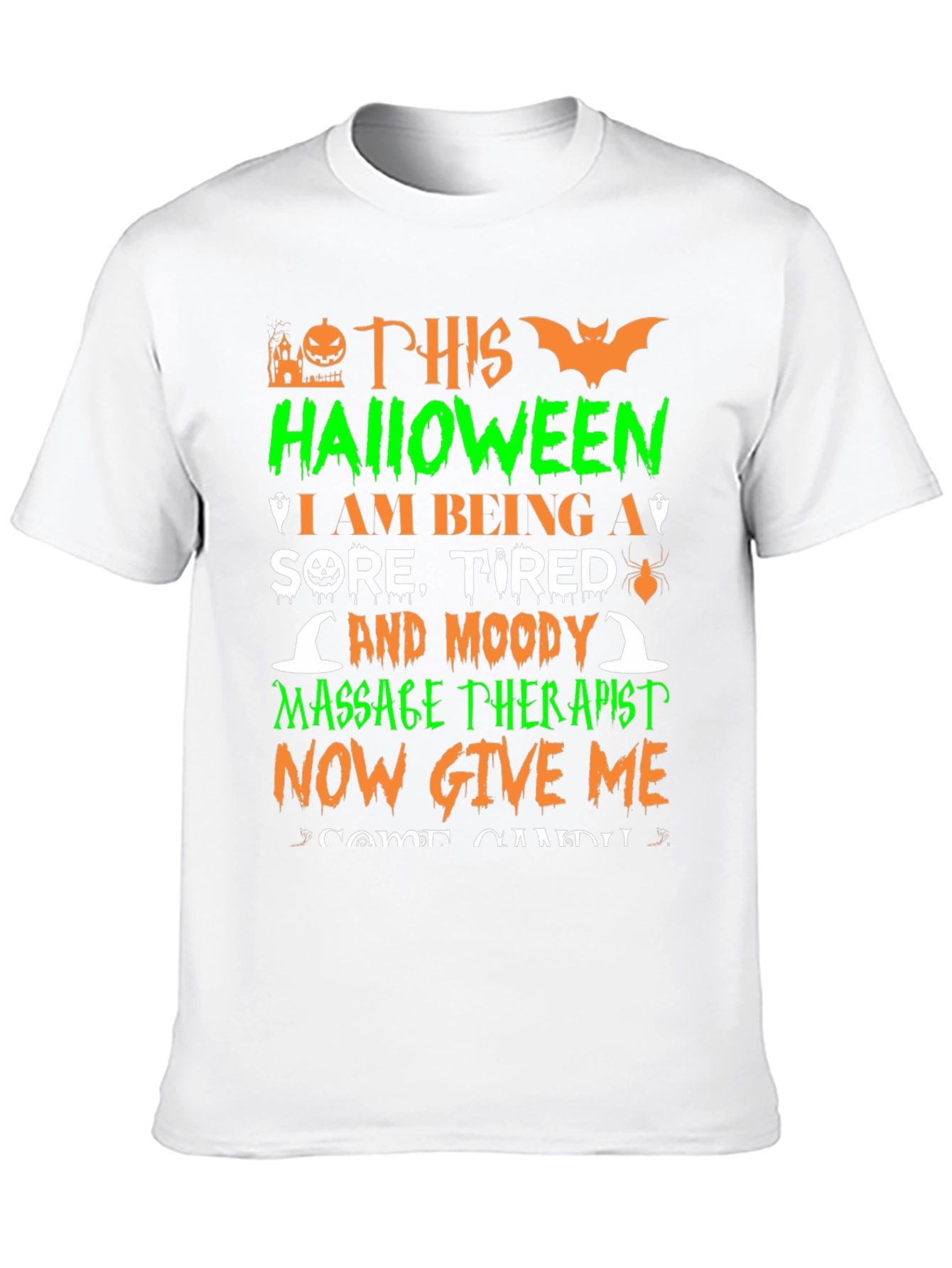 Halloween Massage Therapist Graphic T-Shirt