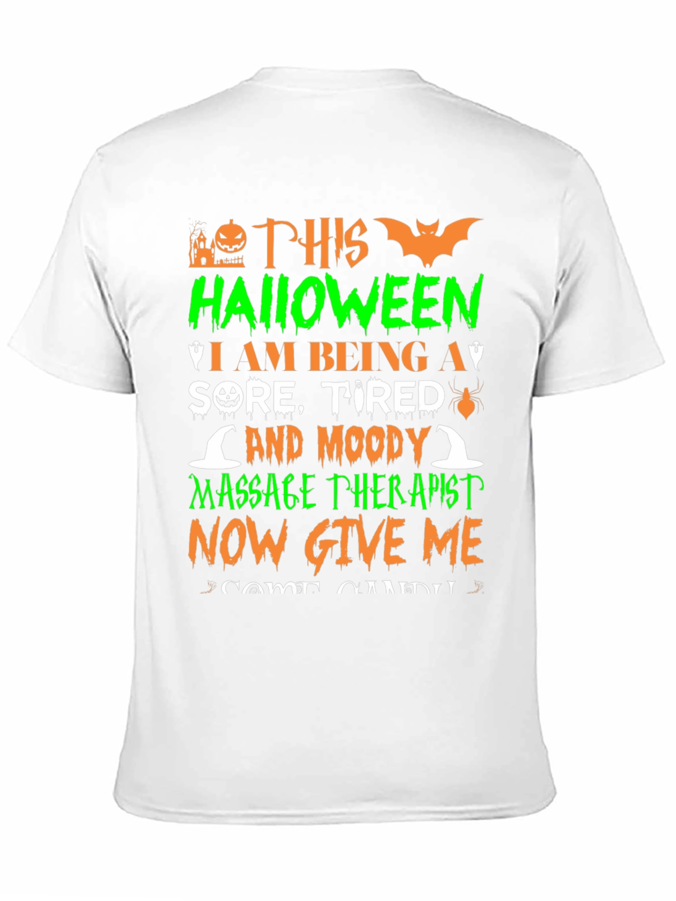 Halloween Massage Therapist Graphic T-Shirt