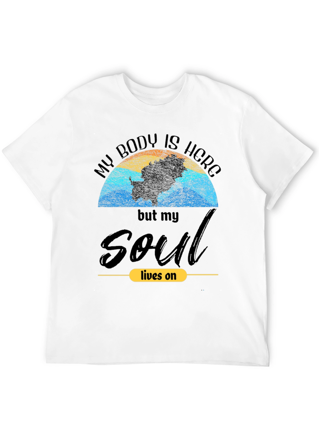 Soul Lives On Graphic Tee - Trendy Unisex T-Shirt