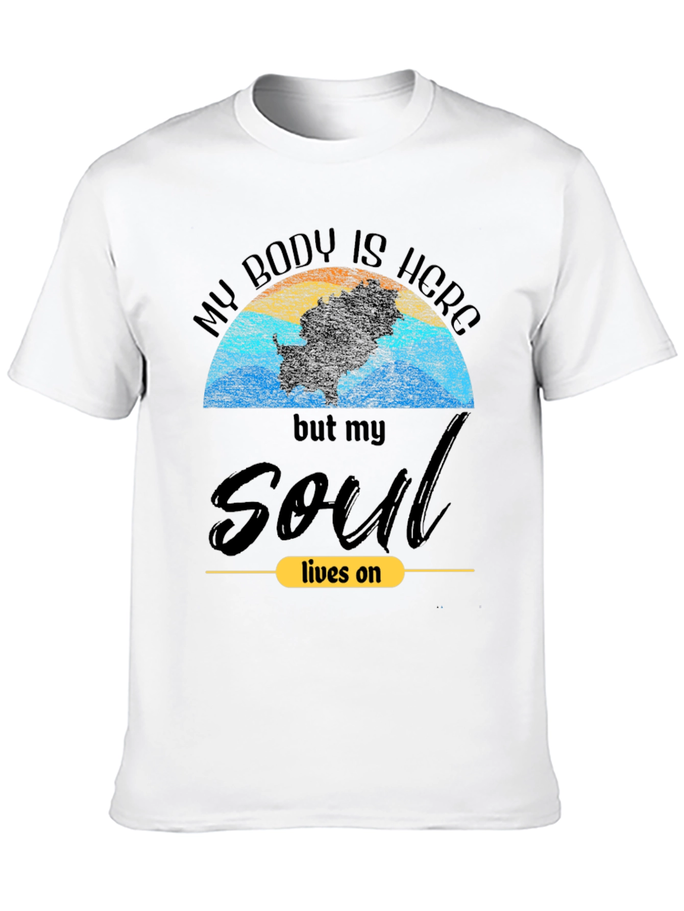 Soul Lives On Graphic Tee - Trendy Unisex T-Shirt