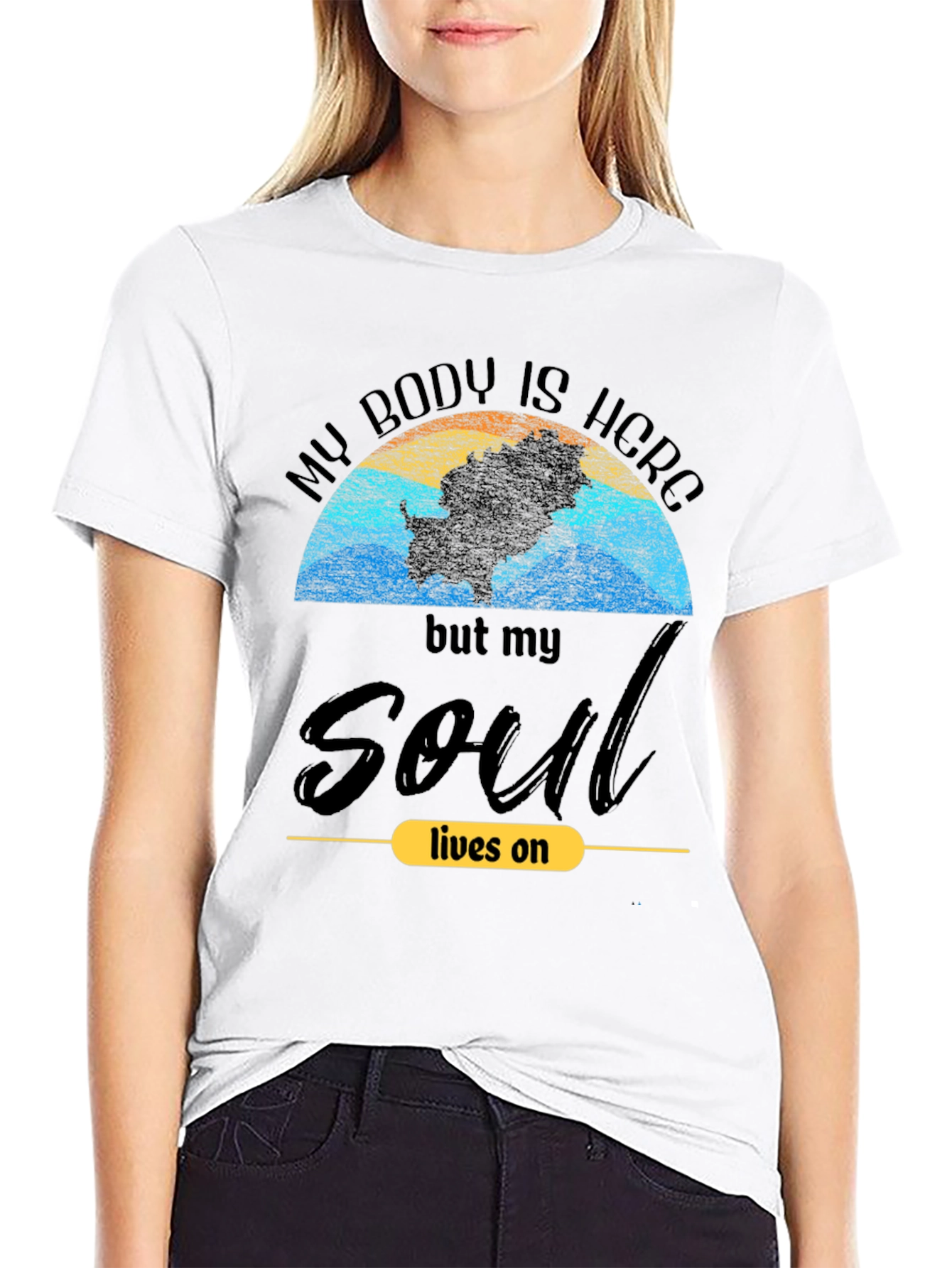 Soul Lives On Graphic Tee - Trendy Unisex T-Shirt