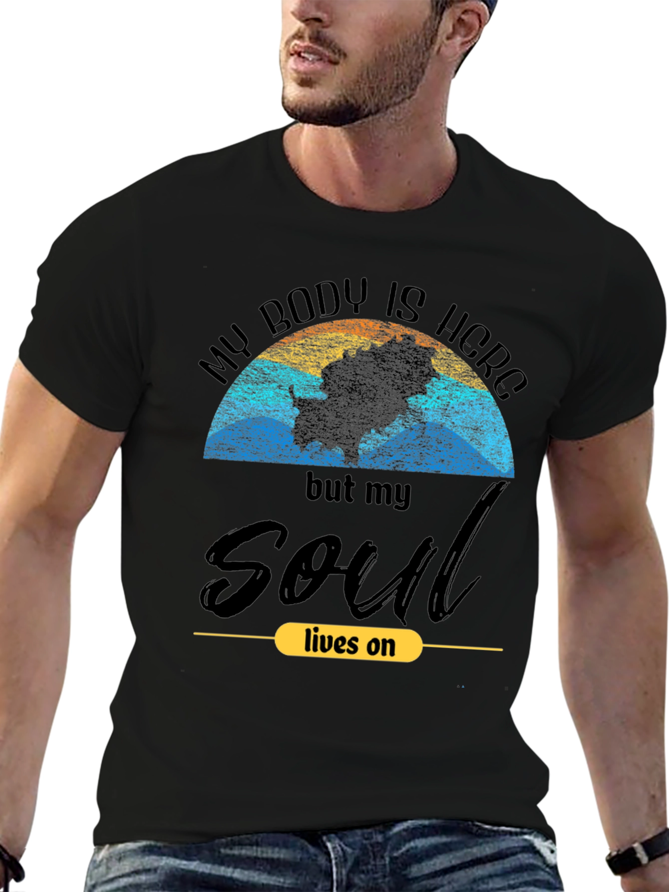 Soul Lives On Graphic Tee - Trendy Unisex T-Shirt