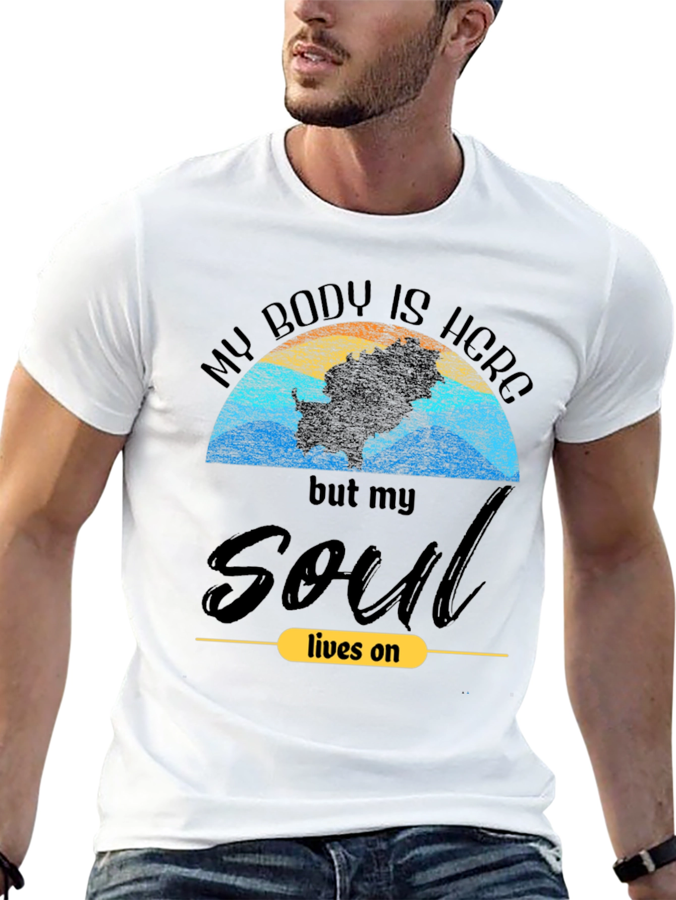 Soul Lives On Graphic Tee - Trendy Unisex T-Shirt