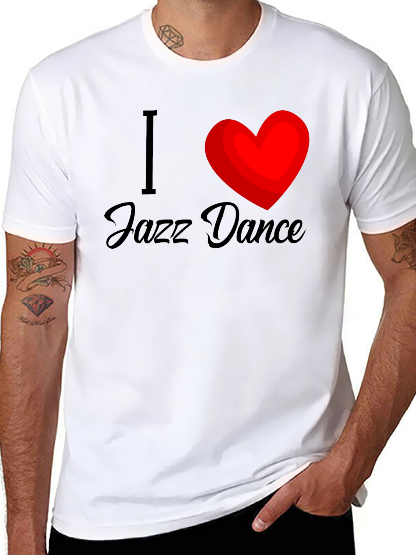 I Love Jazz Dance T-Shirt - Soft Cotton Tee