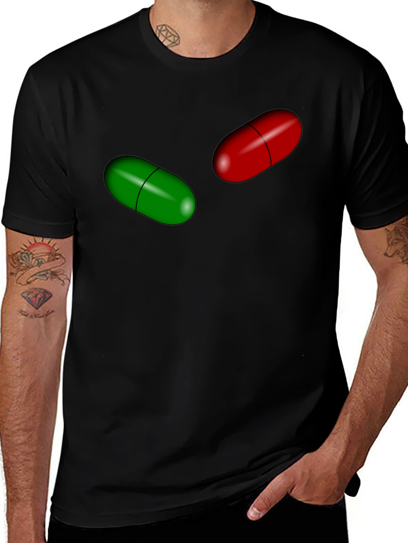Pill Choice Graphic Tee - The Matrix Inspired