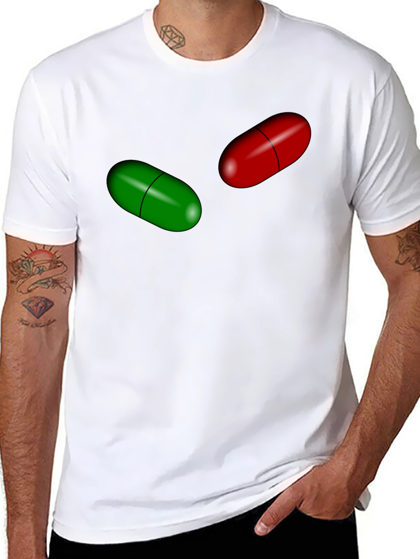 Pill Choice Graphic Tee - The Matrix Inspired