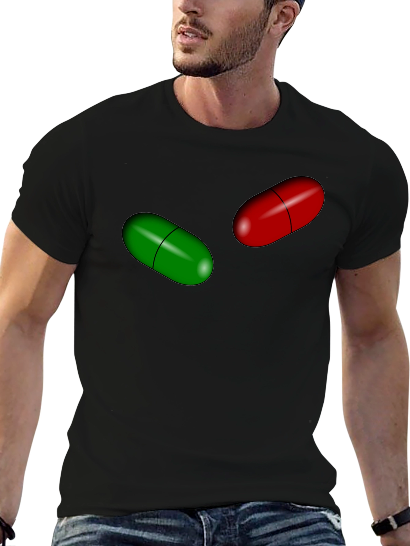 Pill Choice Graphic Tee - The Matrix Inspired