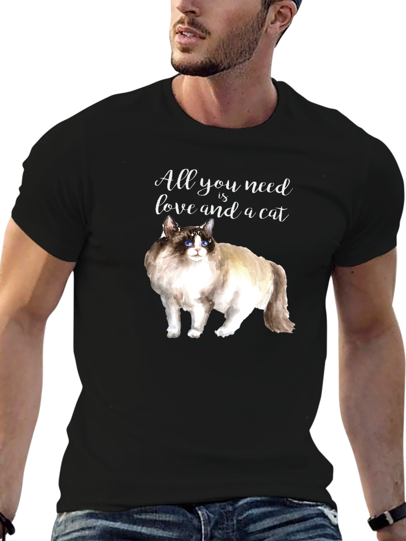 All You Need is Love and a Cat T-Shirt