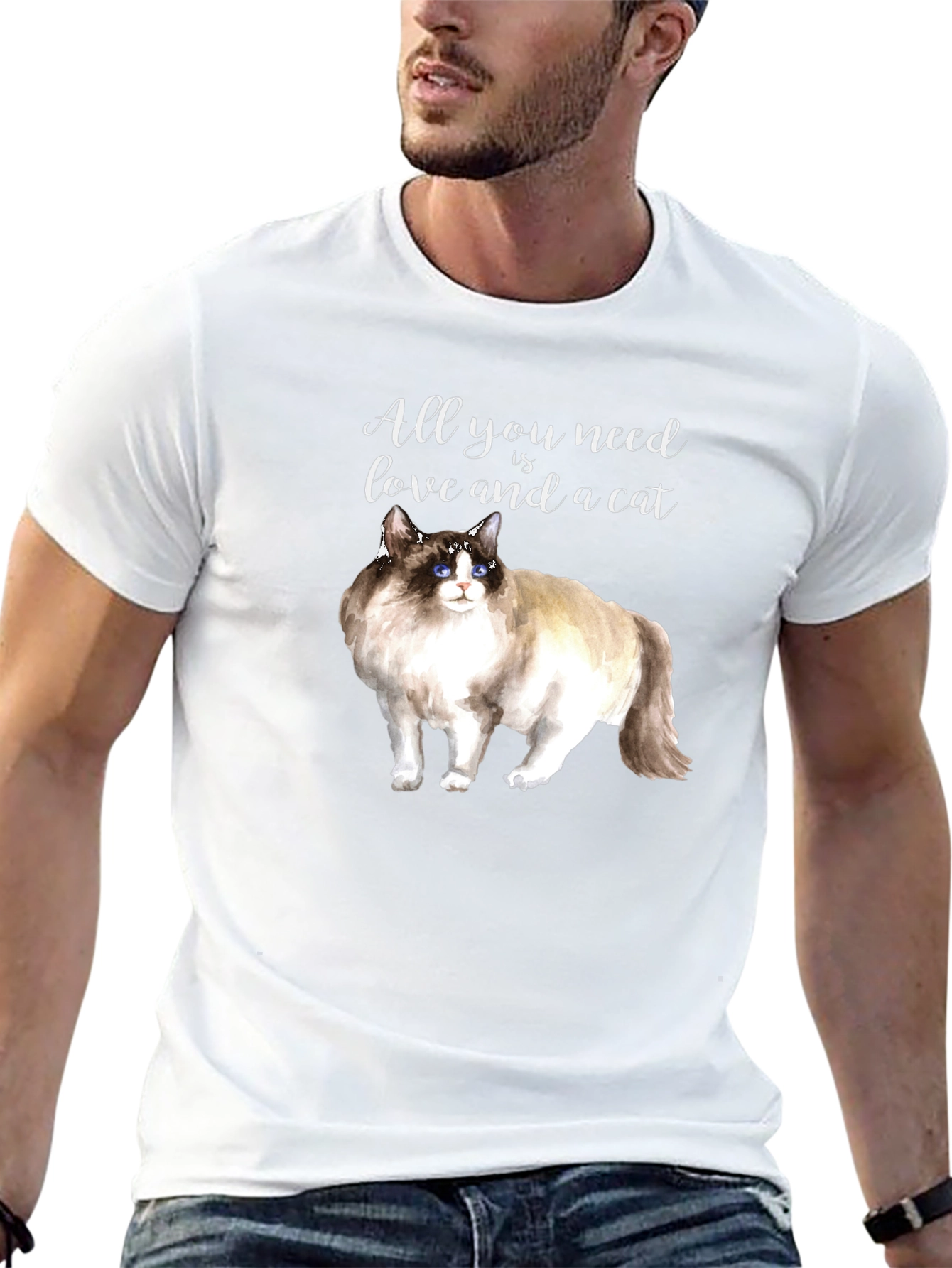 All You Need is Love and a Cat T-Shirt
