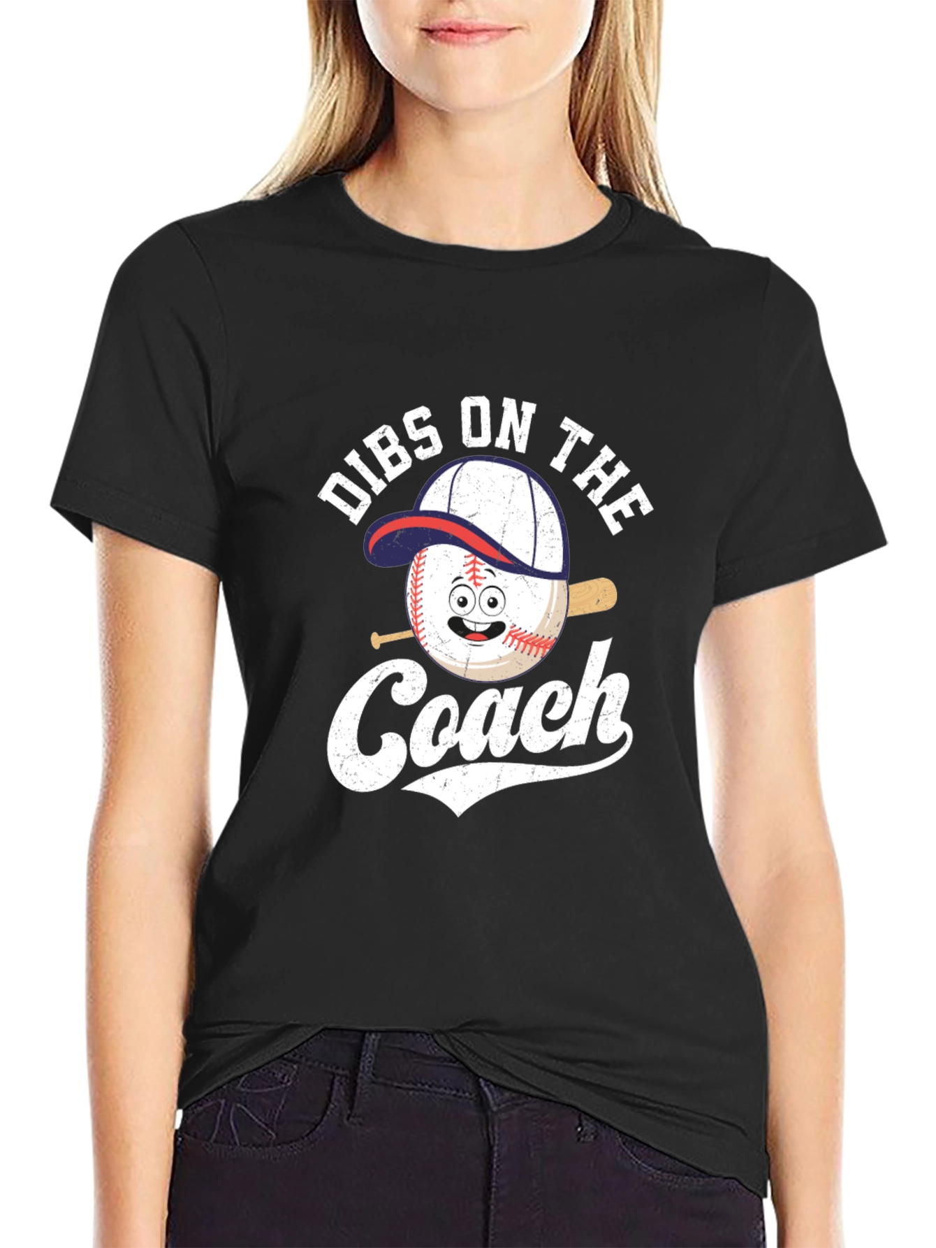 Dibs On The Coach Baseball T-Shirt