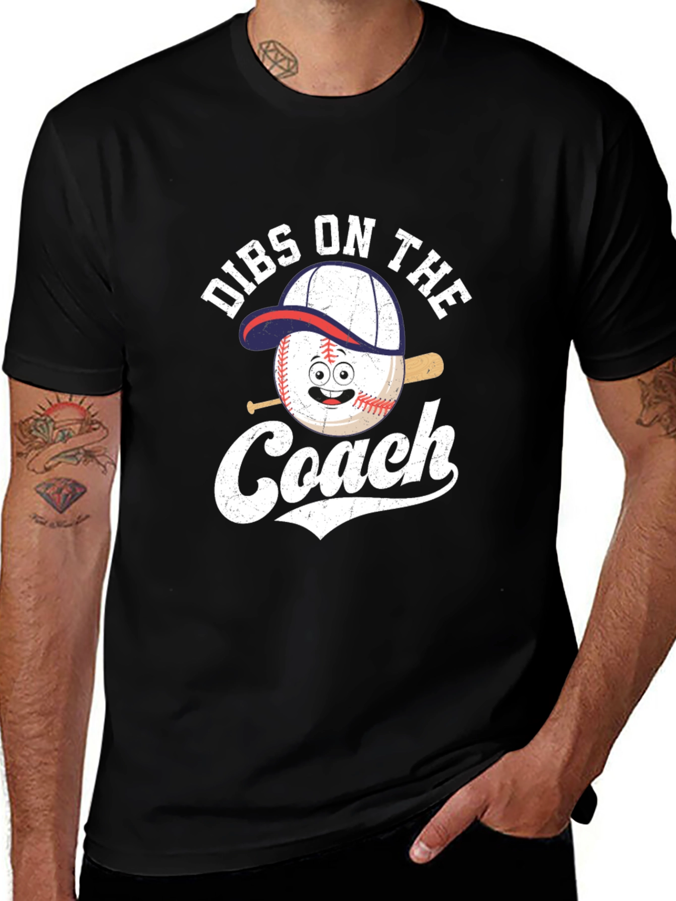 Dibs On The Coach Baseball T-Shirt
