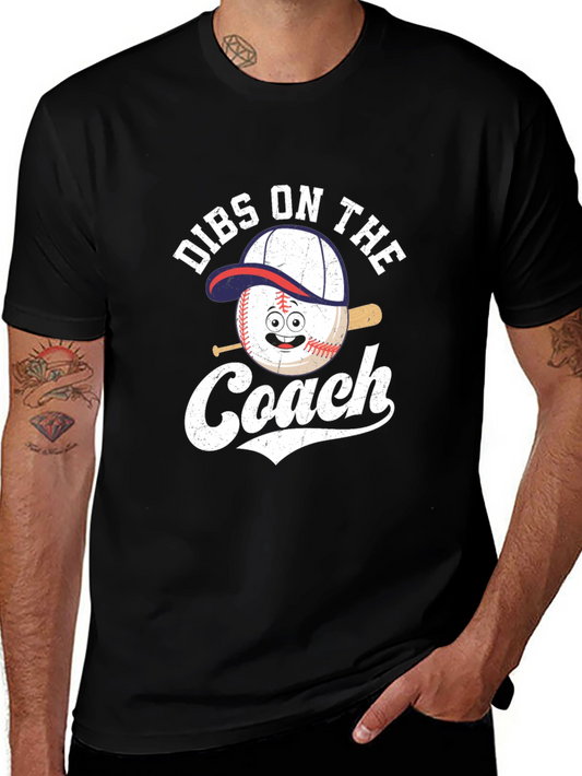 Dibs On The Coach Baseball T-Shirt