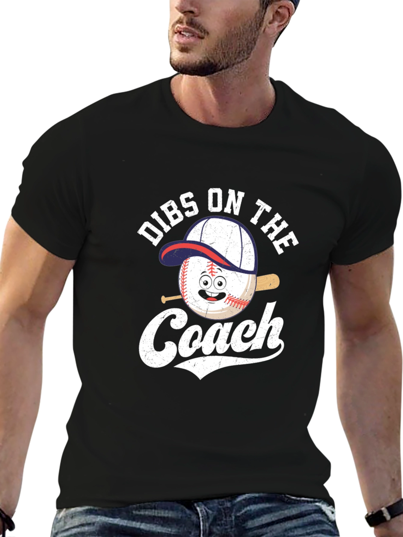 Dibs On The Coach Baseball T-Shirt