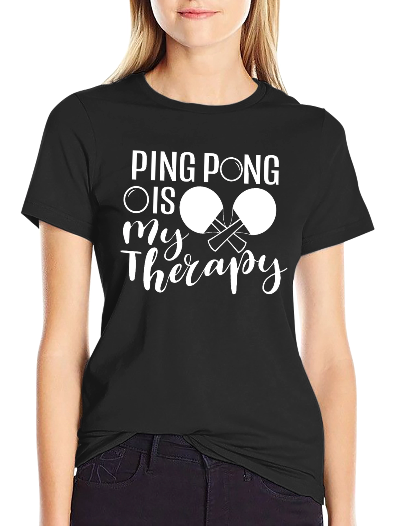 Ping Pong Is My Therapy T-Shirt Table Tennis Tee