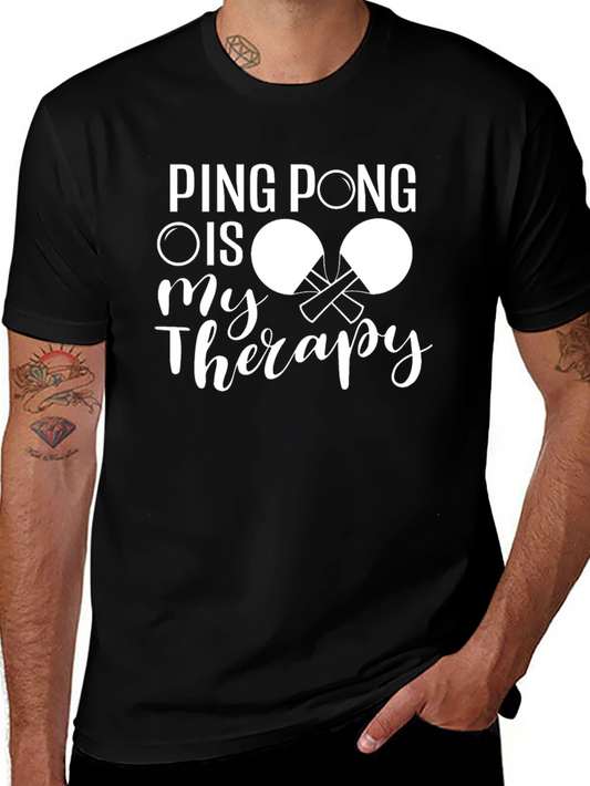 Ping Pong Is My Therapy T-Shirt Table Tennis Tee
