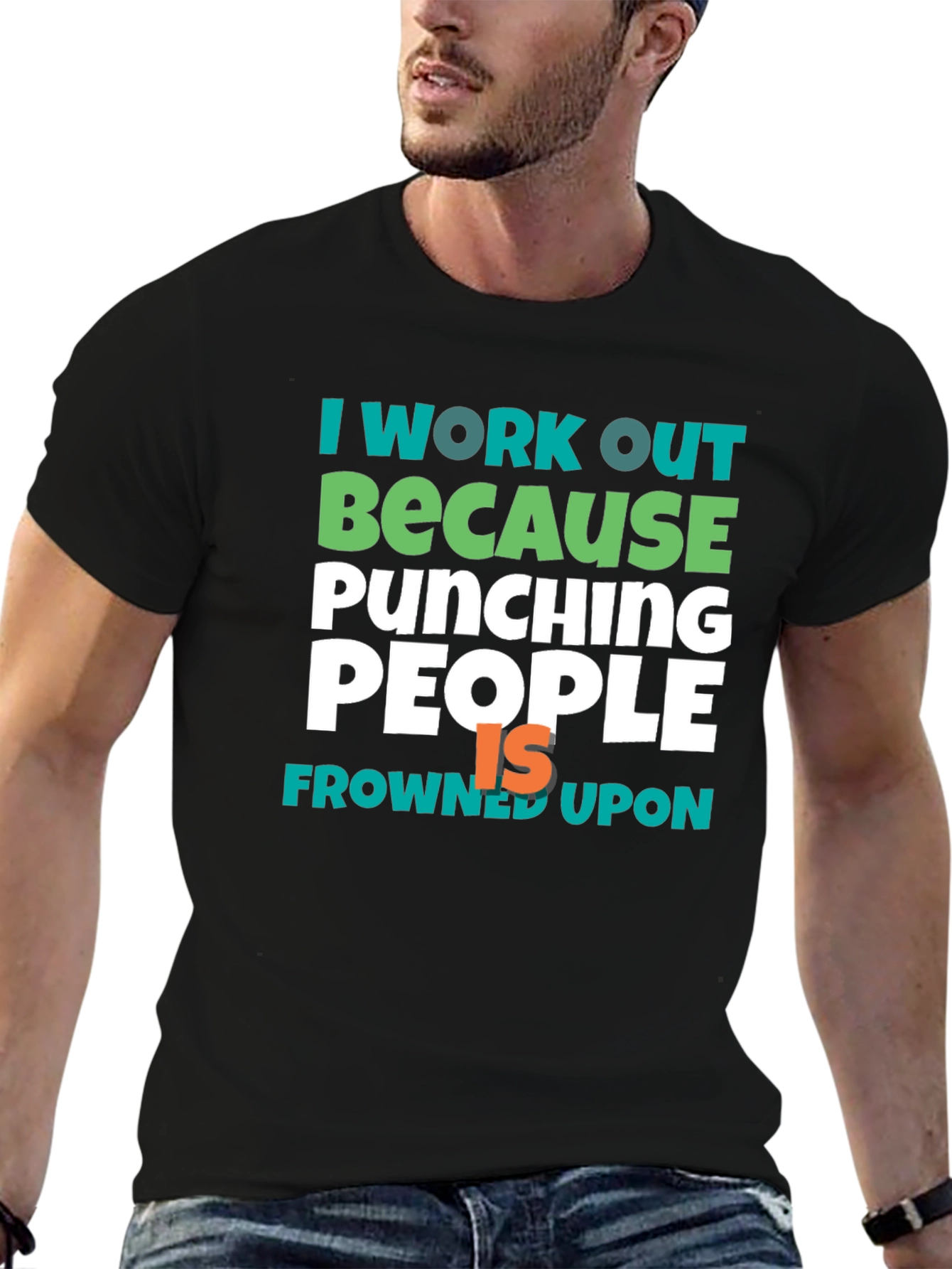 Workout Motivation Tee - Punching People