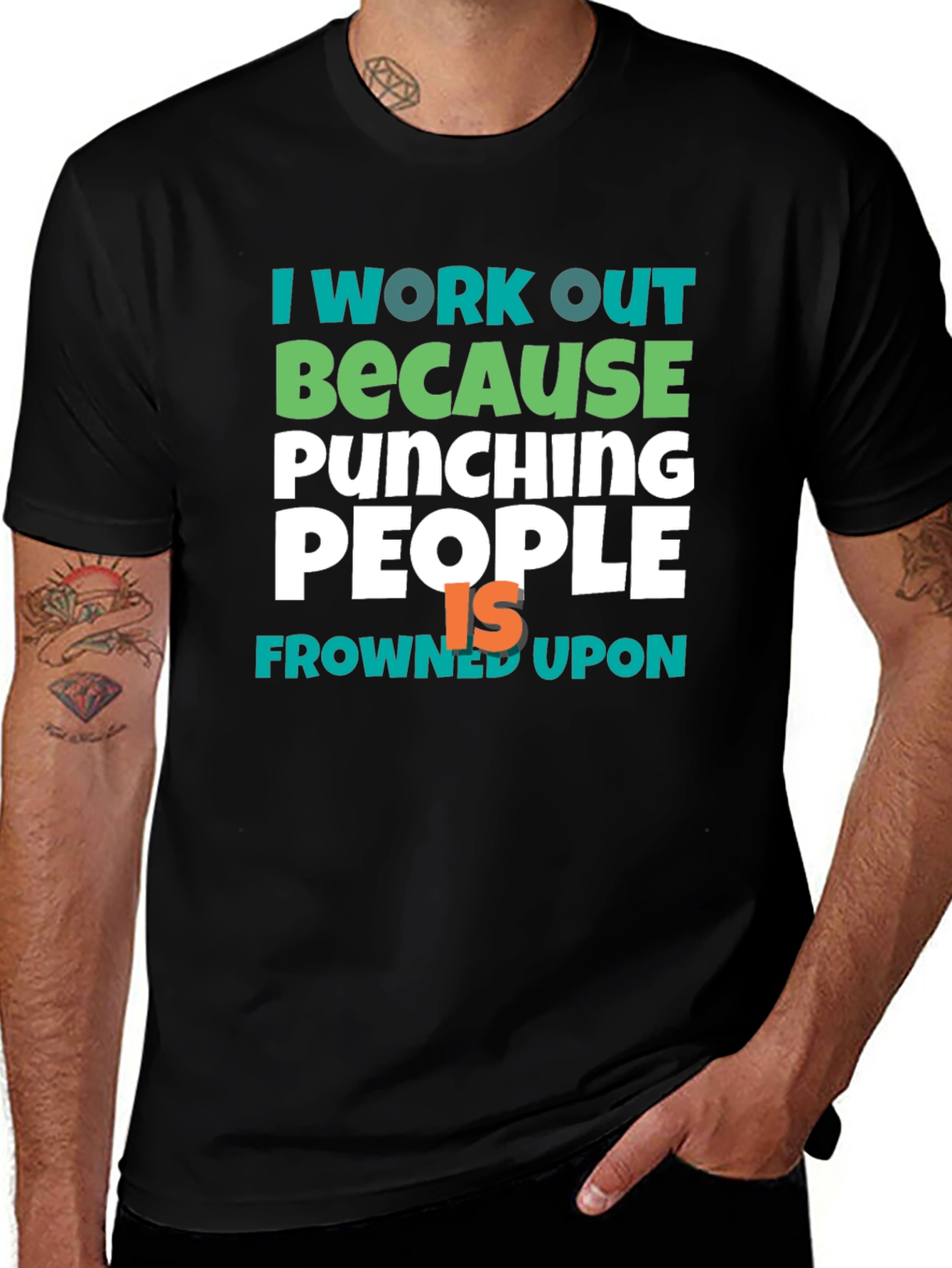 Workout Motivation Tee - Punching People