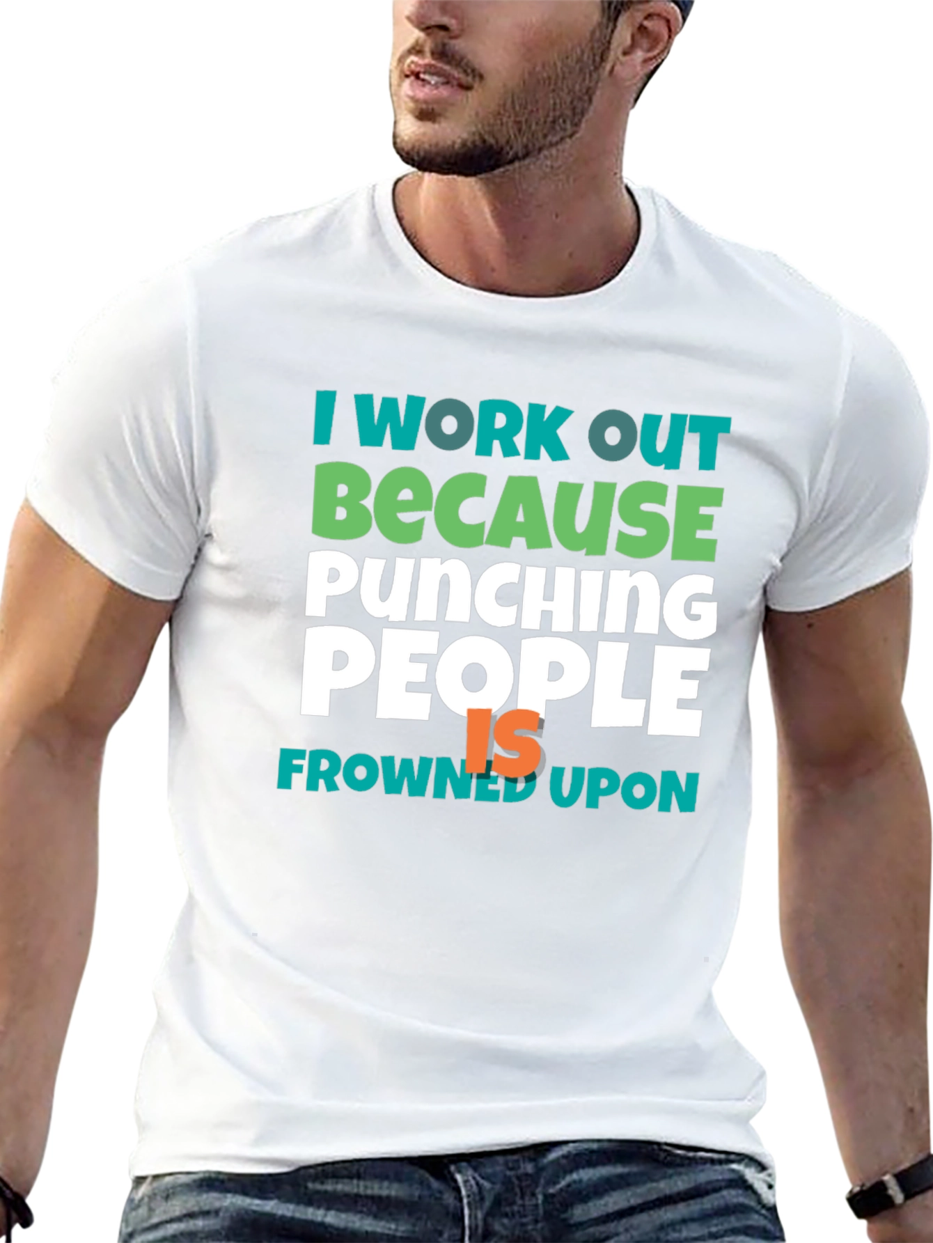 Workout Motivation Tee - Punching People