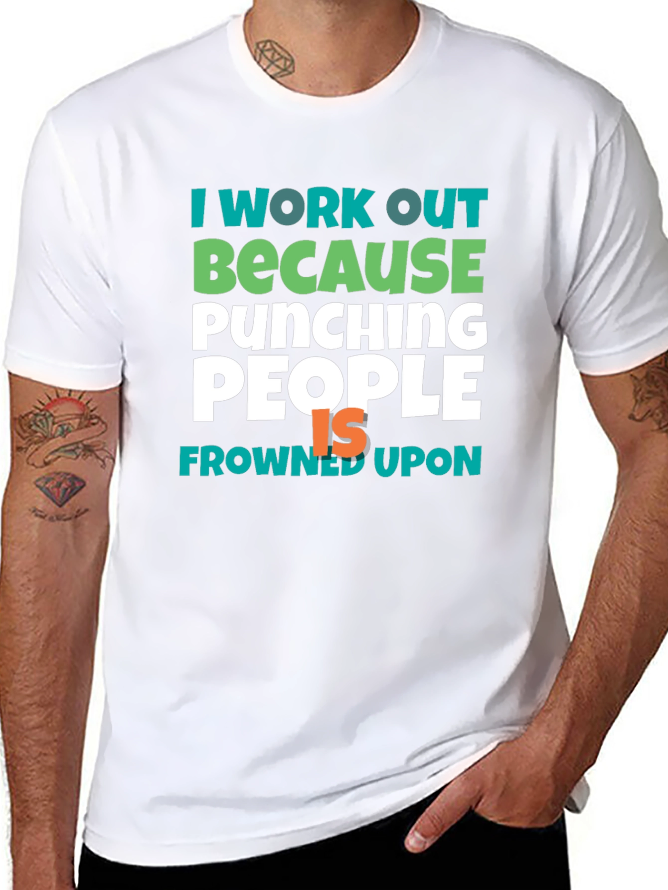 Workout Motivation Tee - Punching People
