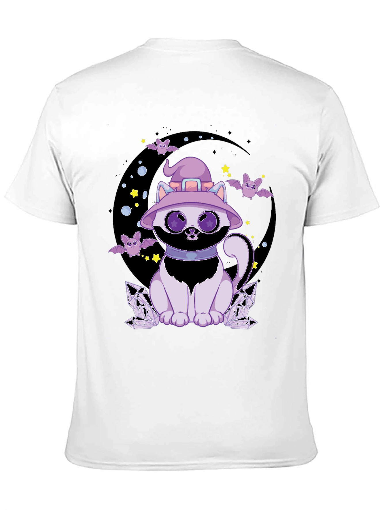 Halloween Witch Cat Graphic Tee
