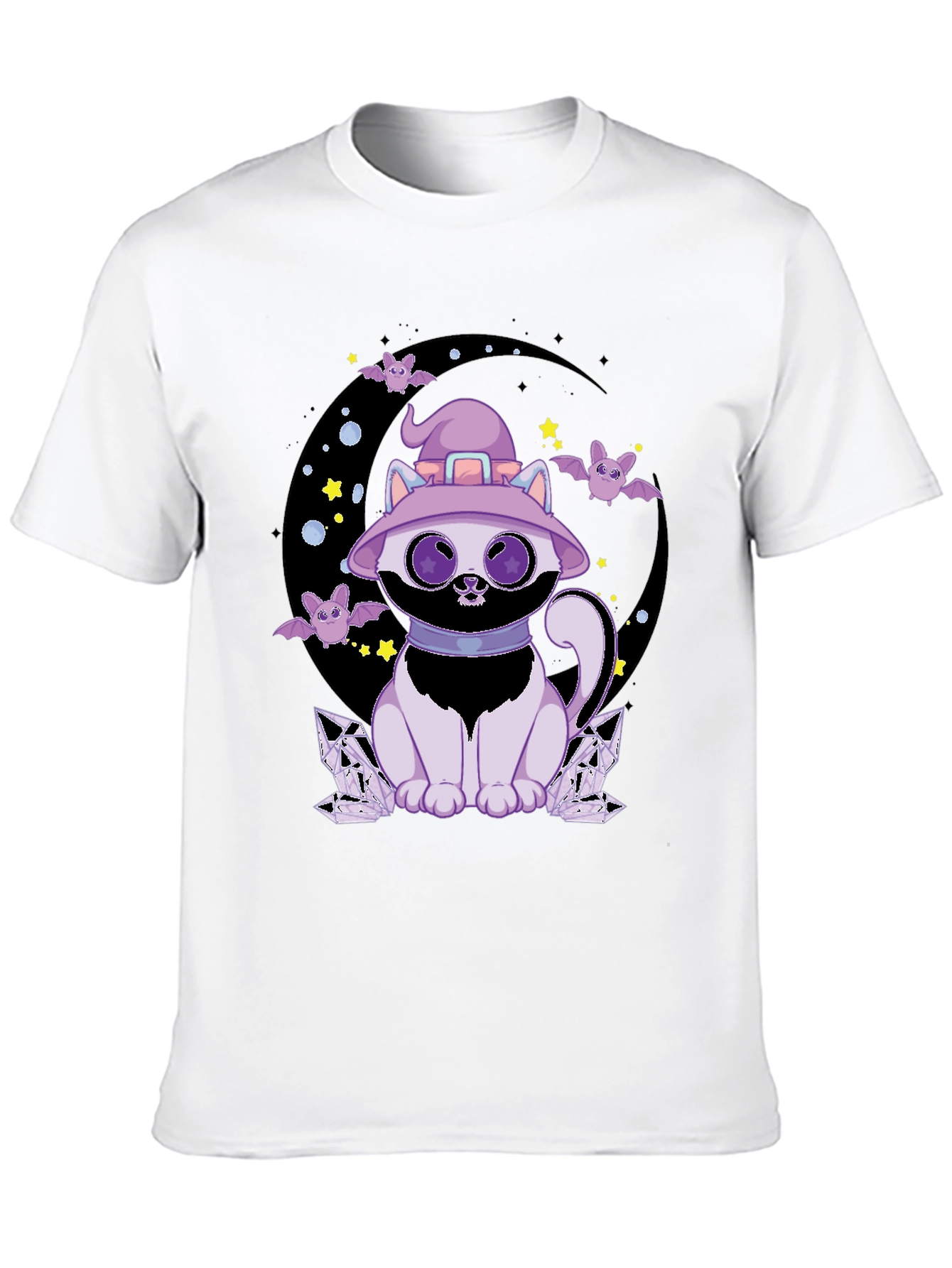 Halloween Witch Cat Graphic Tee
