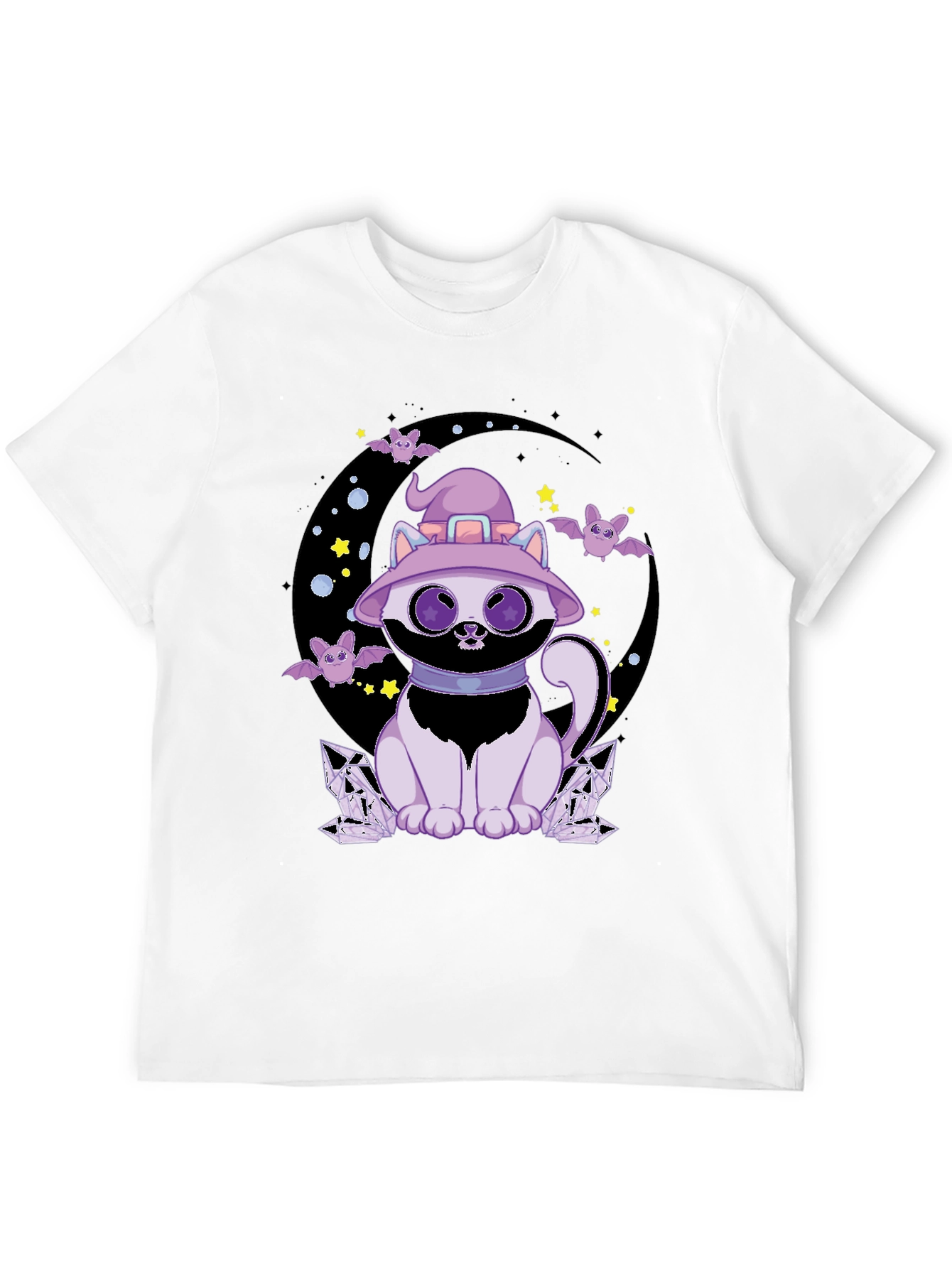Halloween Witch Cat Graphic Tee