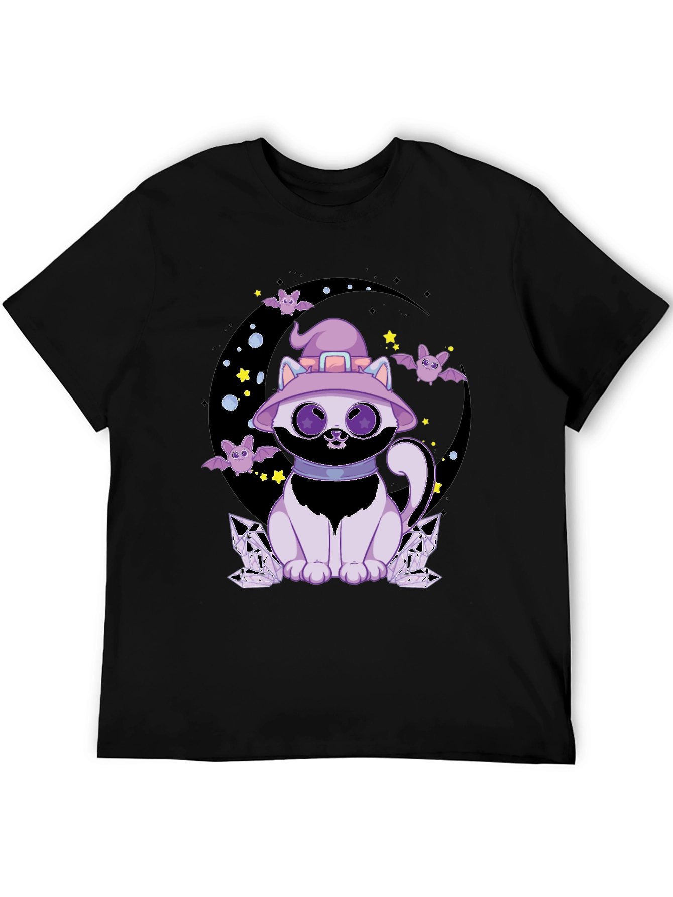 Halloween Witch Cat Graphic Tee
