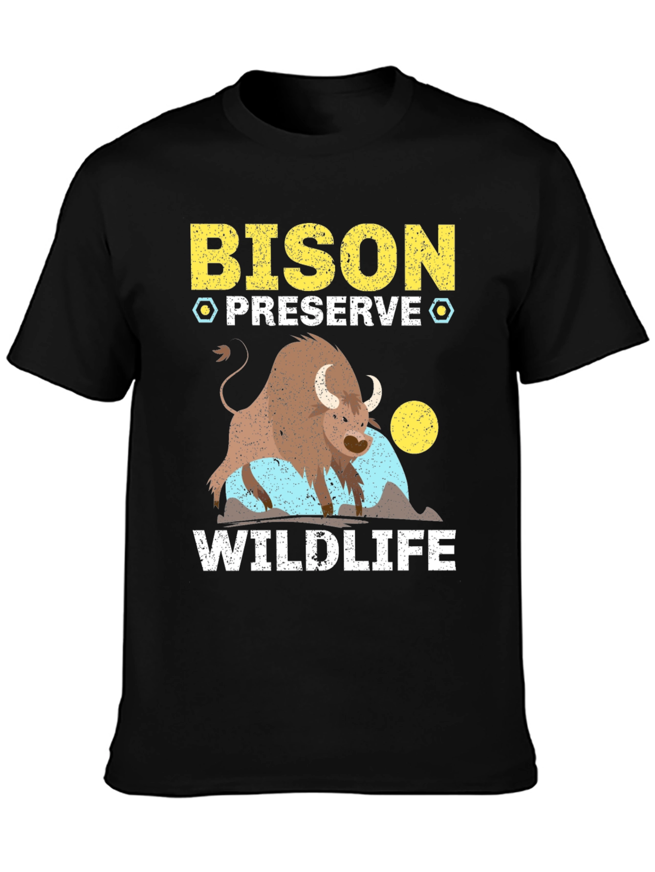 Bison Preserve Wildlife Graphic Tee