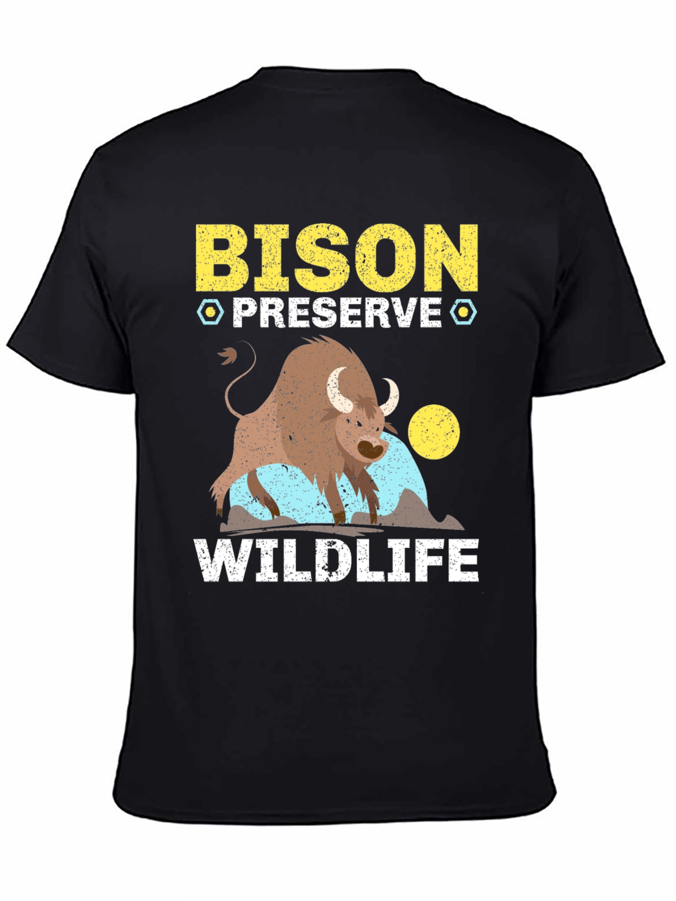 Bison Preserve Wildlife Graphic Tee