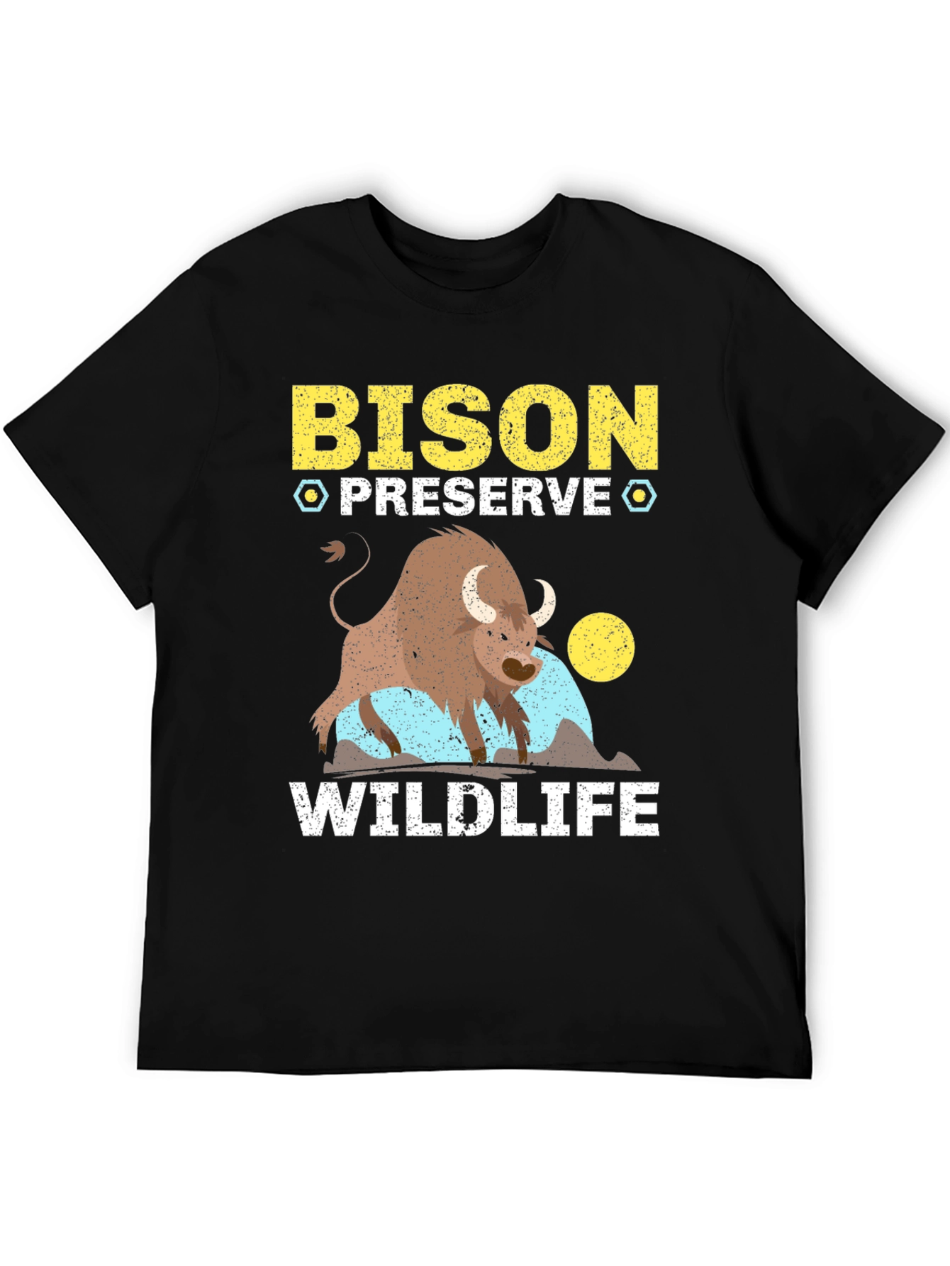 Bison Preserve Wildlife Graphic Tee