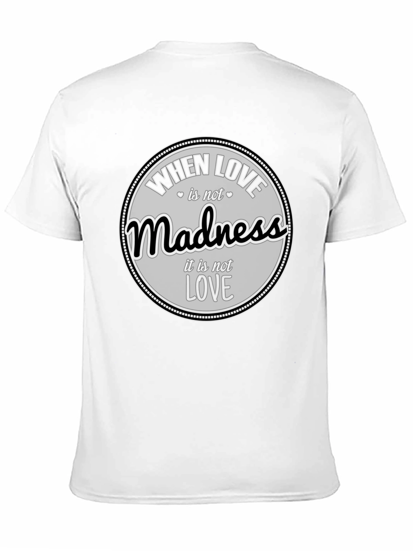 Madness Love Graphic Black Tee