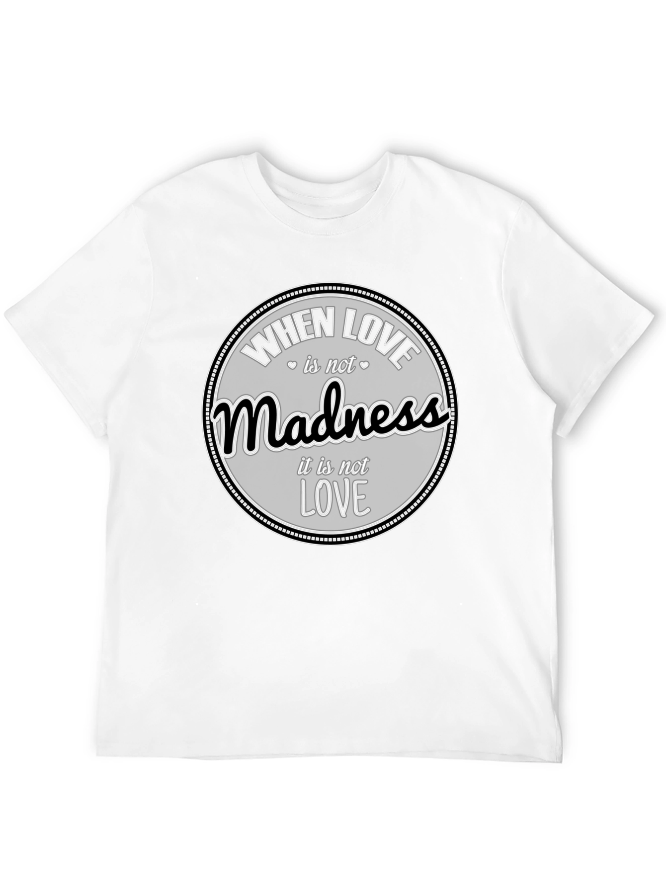 Madness Love Graphic Black Tee
