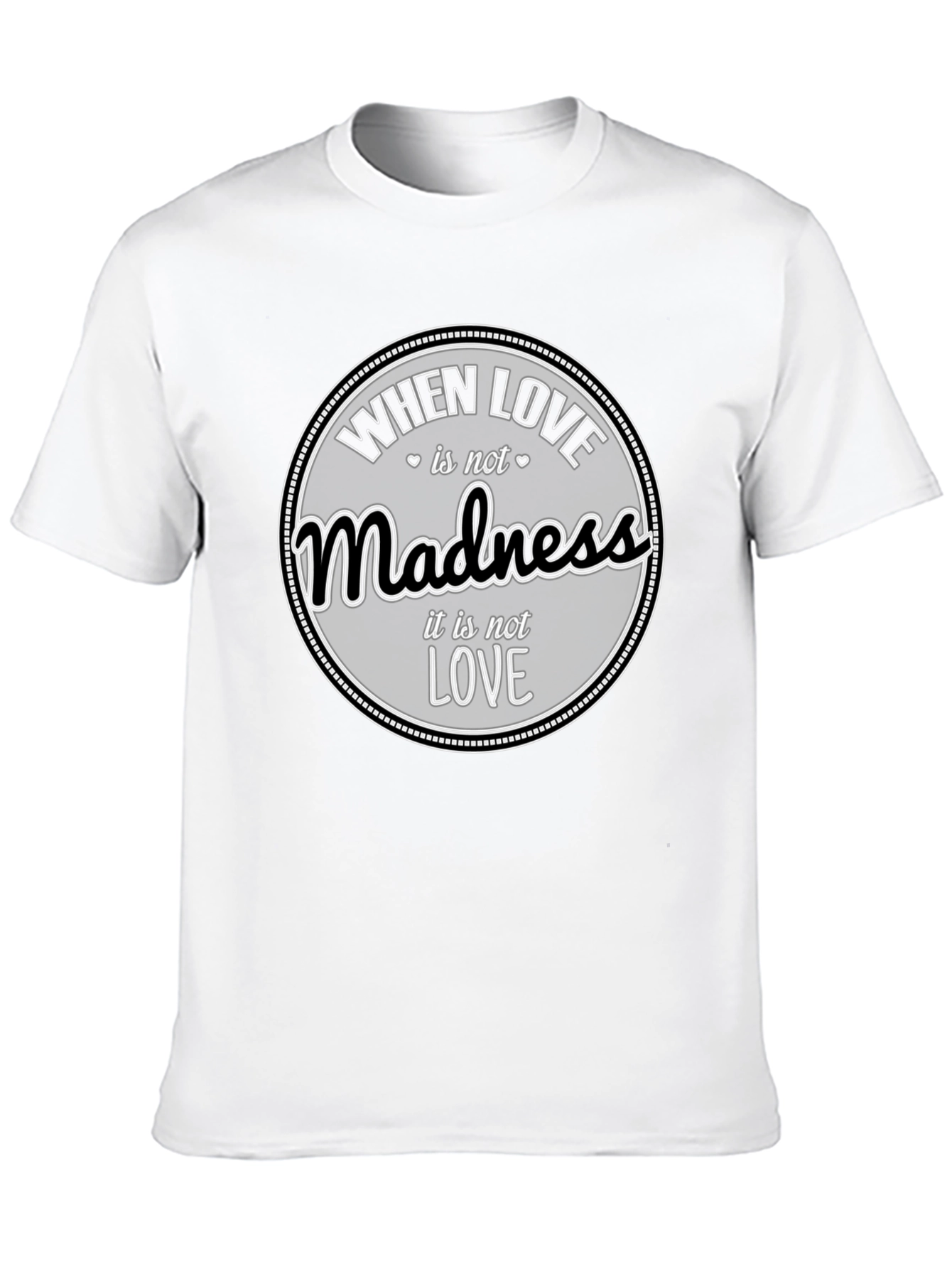 Madness Love Graphic Black Tee