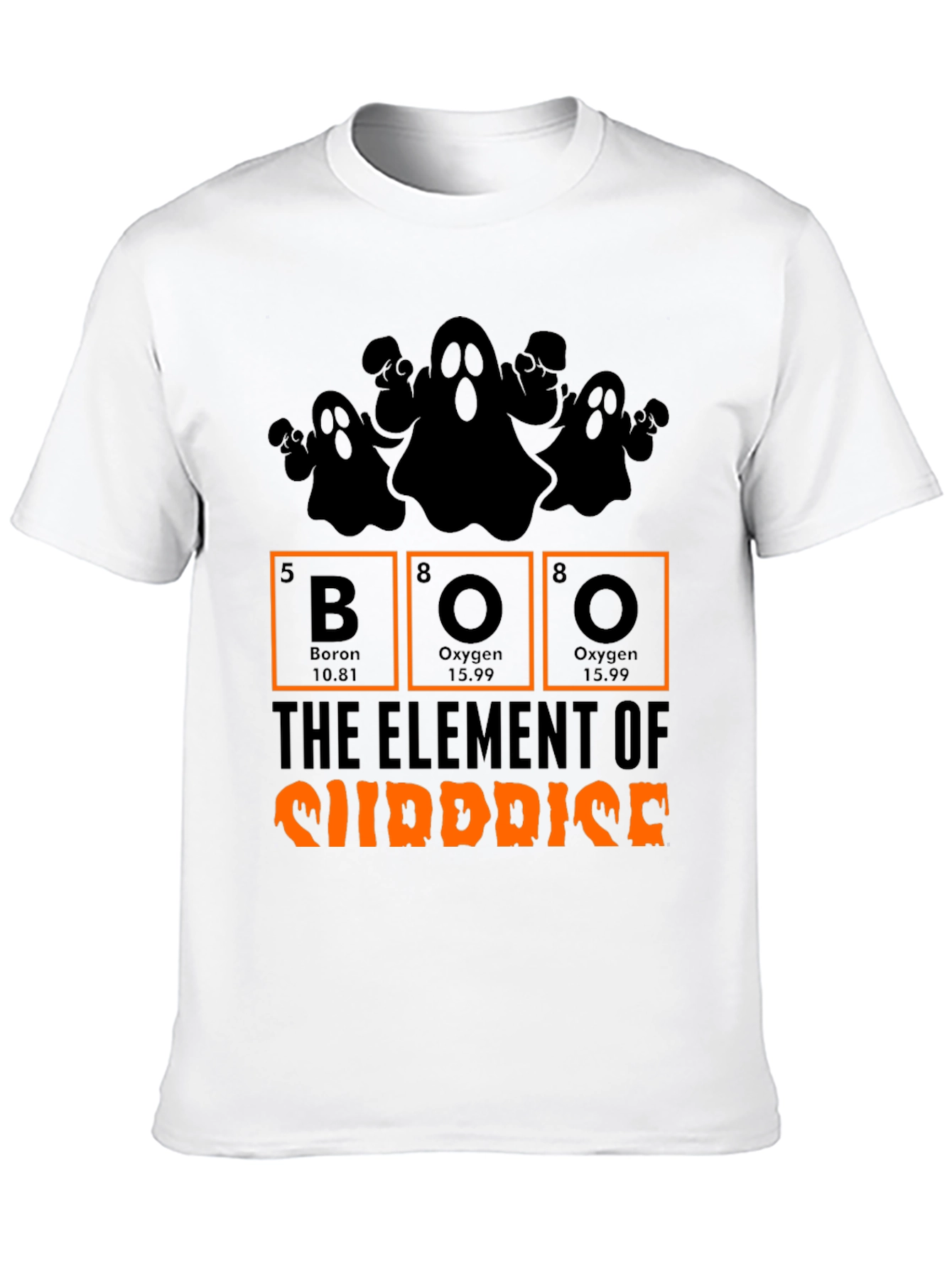 Halloween Boo Element of Surprise Graphic Tee