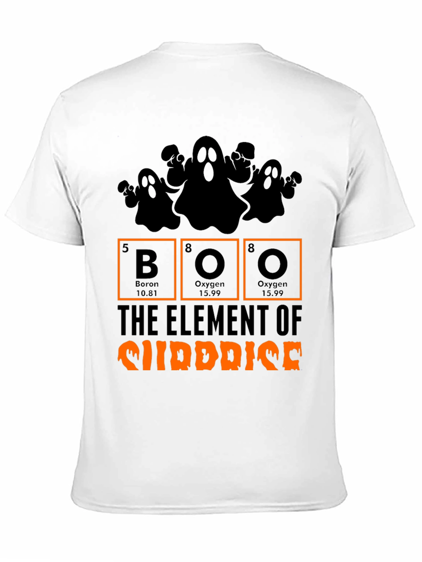 Halloween Boo Element of Surprise Graphic Tee