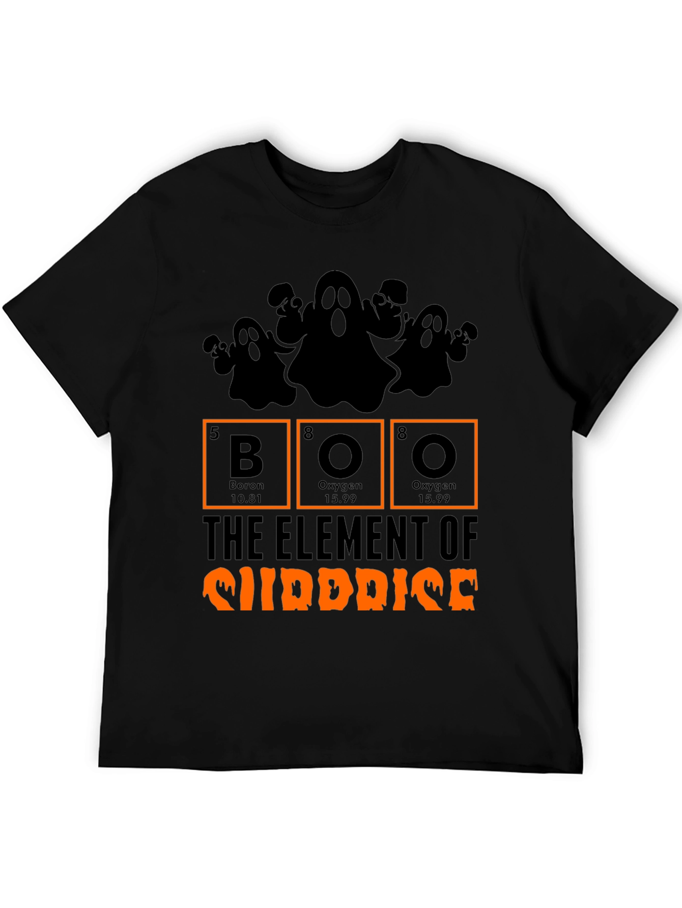 Halloween Boo Element of Surprise Graphic Tee
