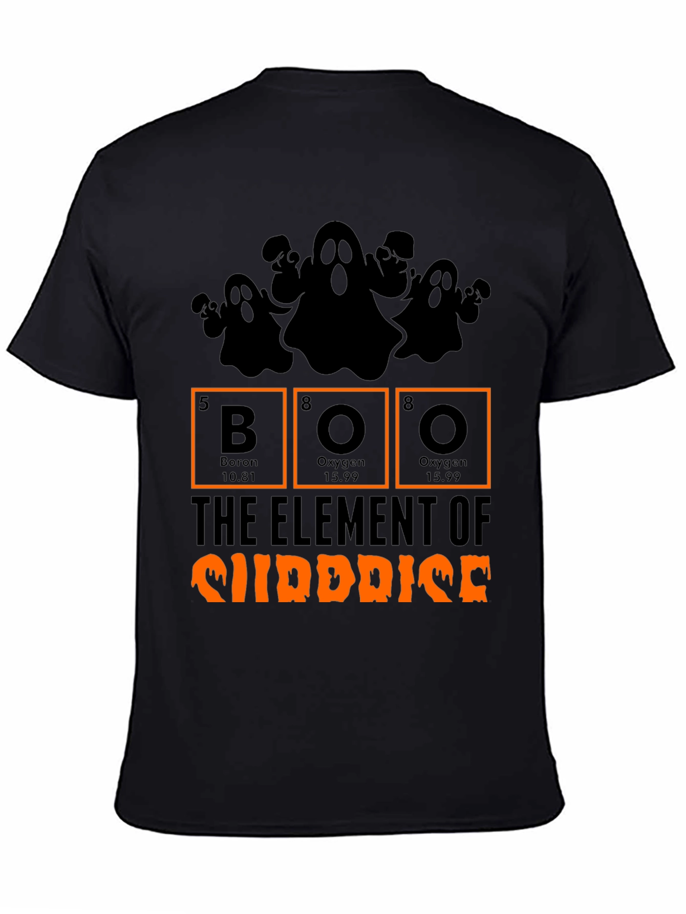 Halloween Boo Element of Surprise Graphic Tee