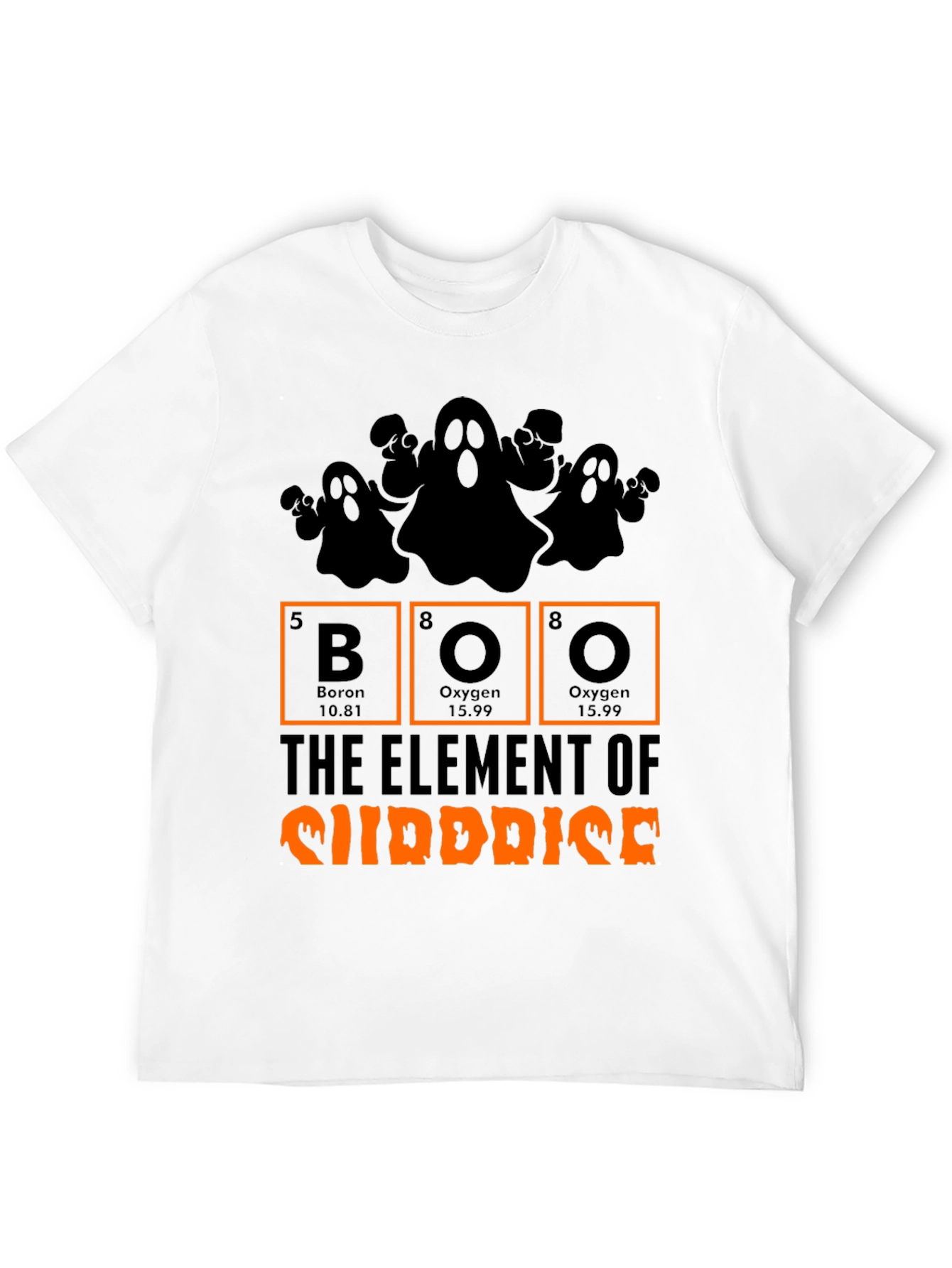Halloween Boo Element of Surprise Graphic Tee