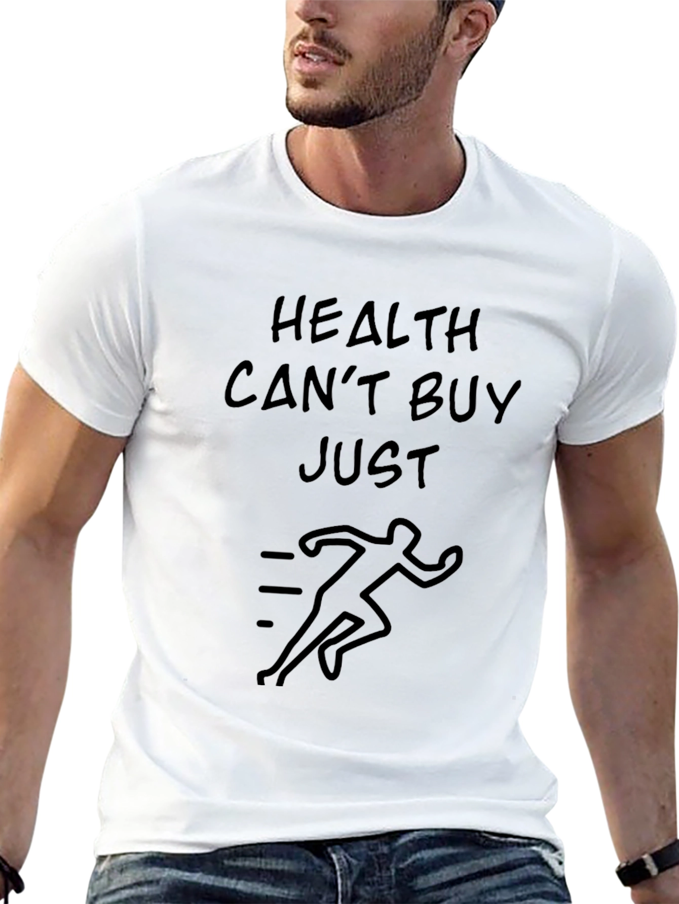 Health Cant Buy Just Run Graphic T-Shirt