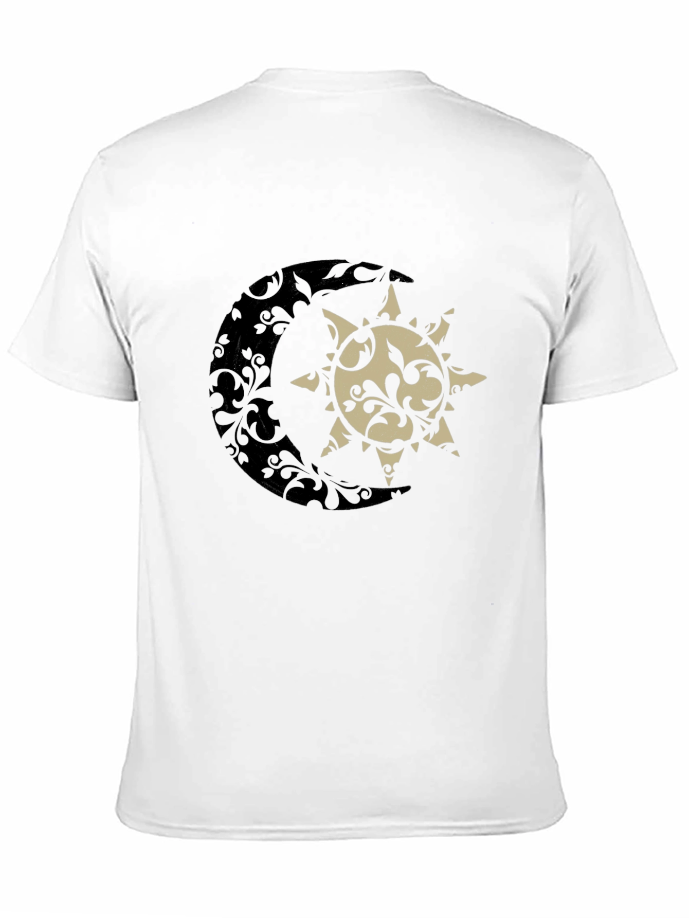 Sun & Moon Graphic Tee - Stylish Black T-Shirt