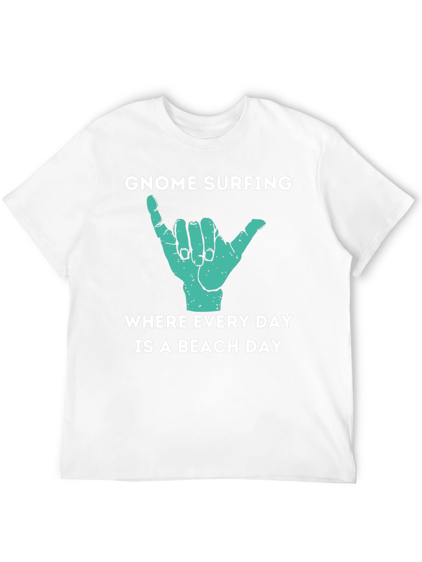 Gnome Surfing Beach Day Graphic T-Shirt