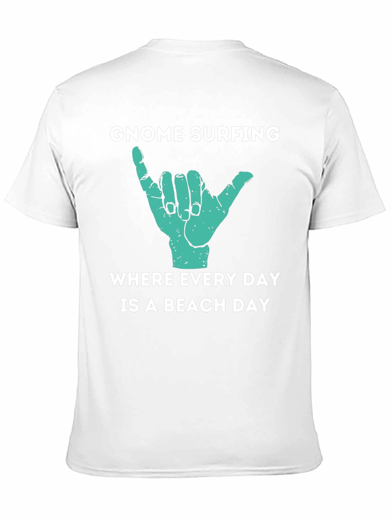 Gnome Surfing Beach Day Graphic T-Shirt