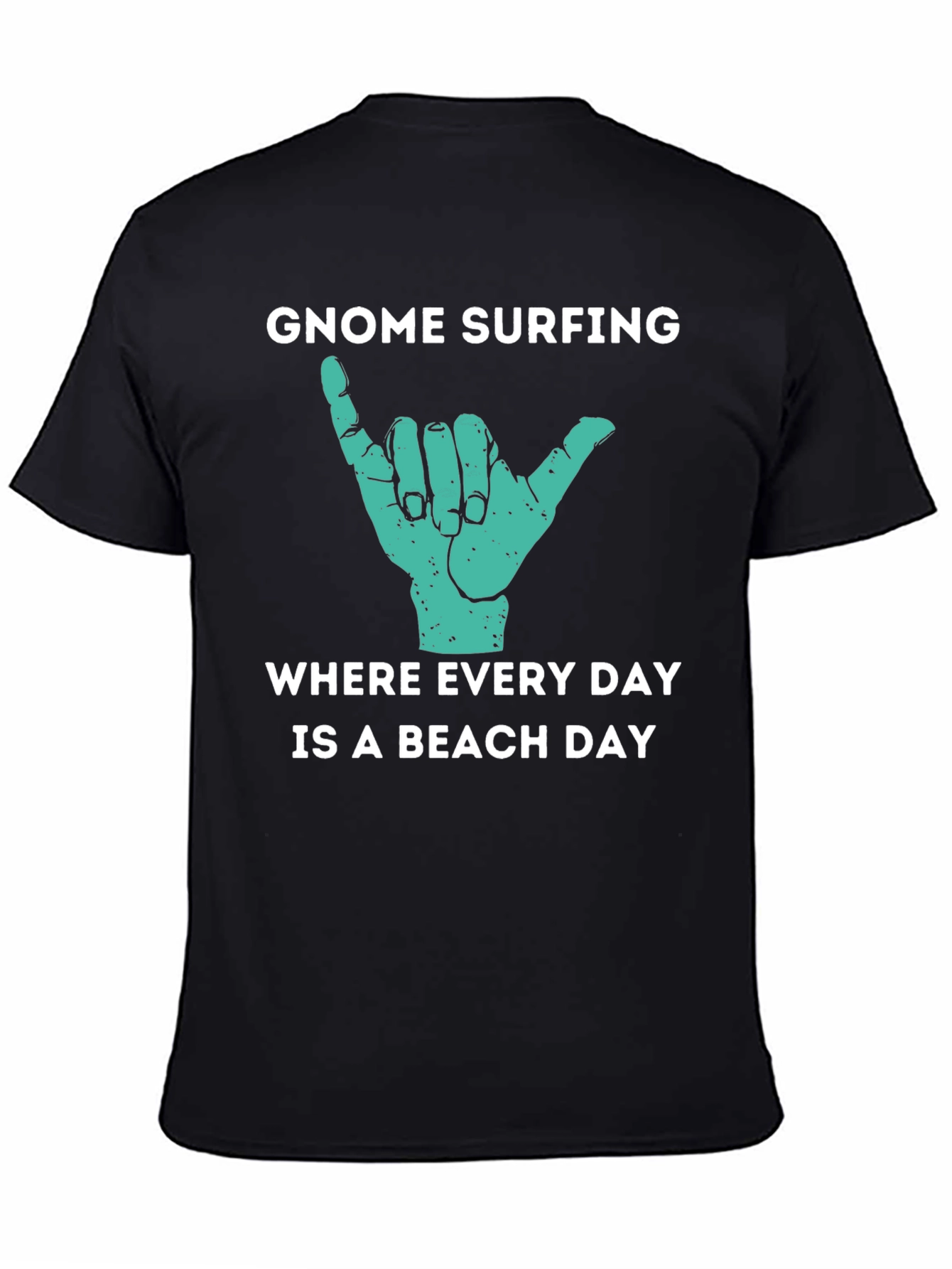 Gnome Surfing Beach Day Graphic T-Shirt