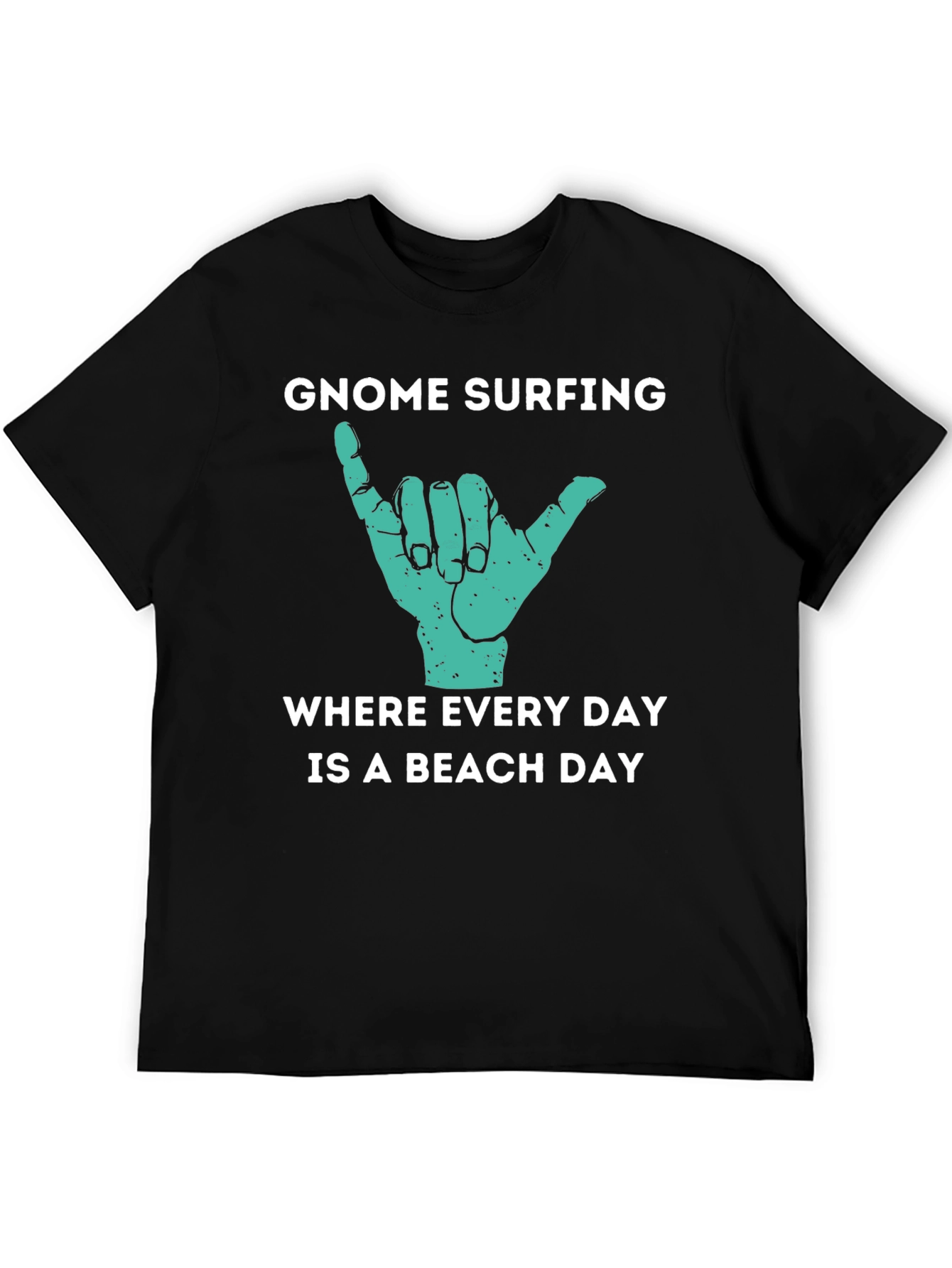 Gnome Surfing Beach Day Graphic T-Shirt