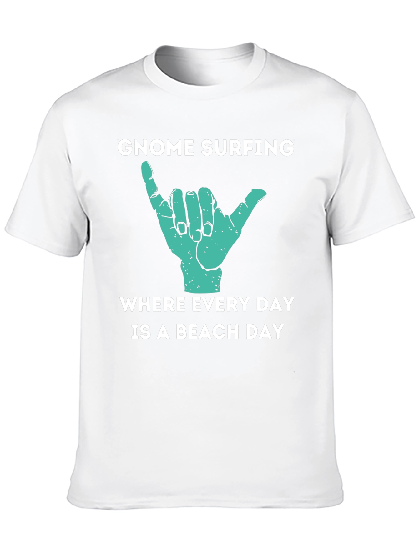 Gnome Surfing Beach Day Graphic T-Shirt